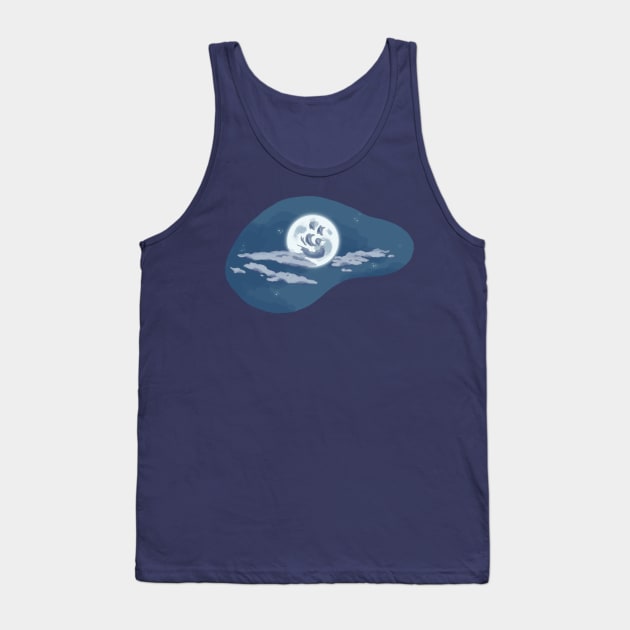 Ship in the Sky Tank Top by littlemoondance